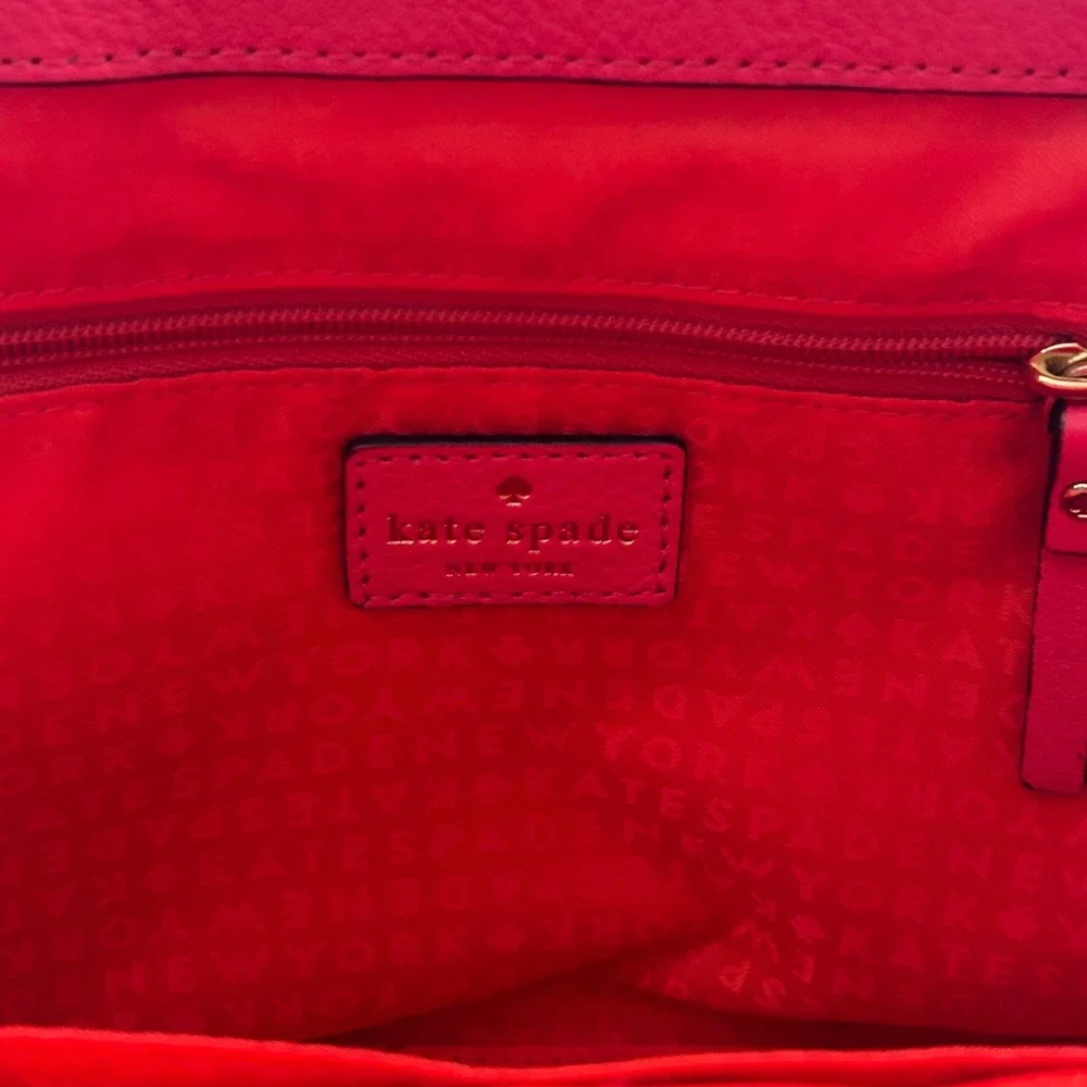 Kate Spade Wesley Place Small Laurel Satchel Colorblock Pink Cream Leather Bag